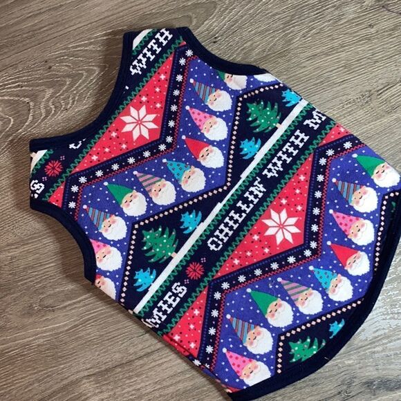 Gnome Fleece Dog Christmas Vest Coat - Picture 2 of 10